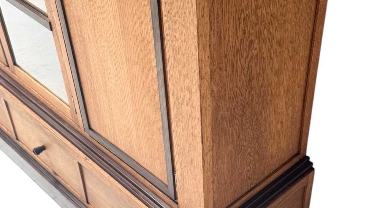 Art Deco Modernist Four-Door Bookcase, 1920s